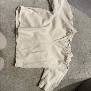 Velvet Heart Beige Button-Up Top